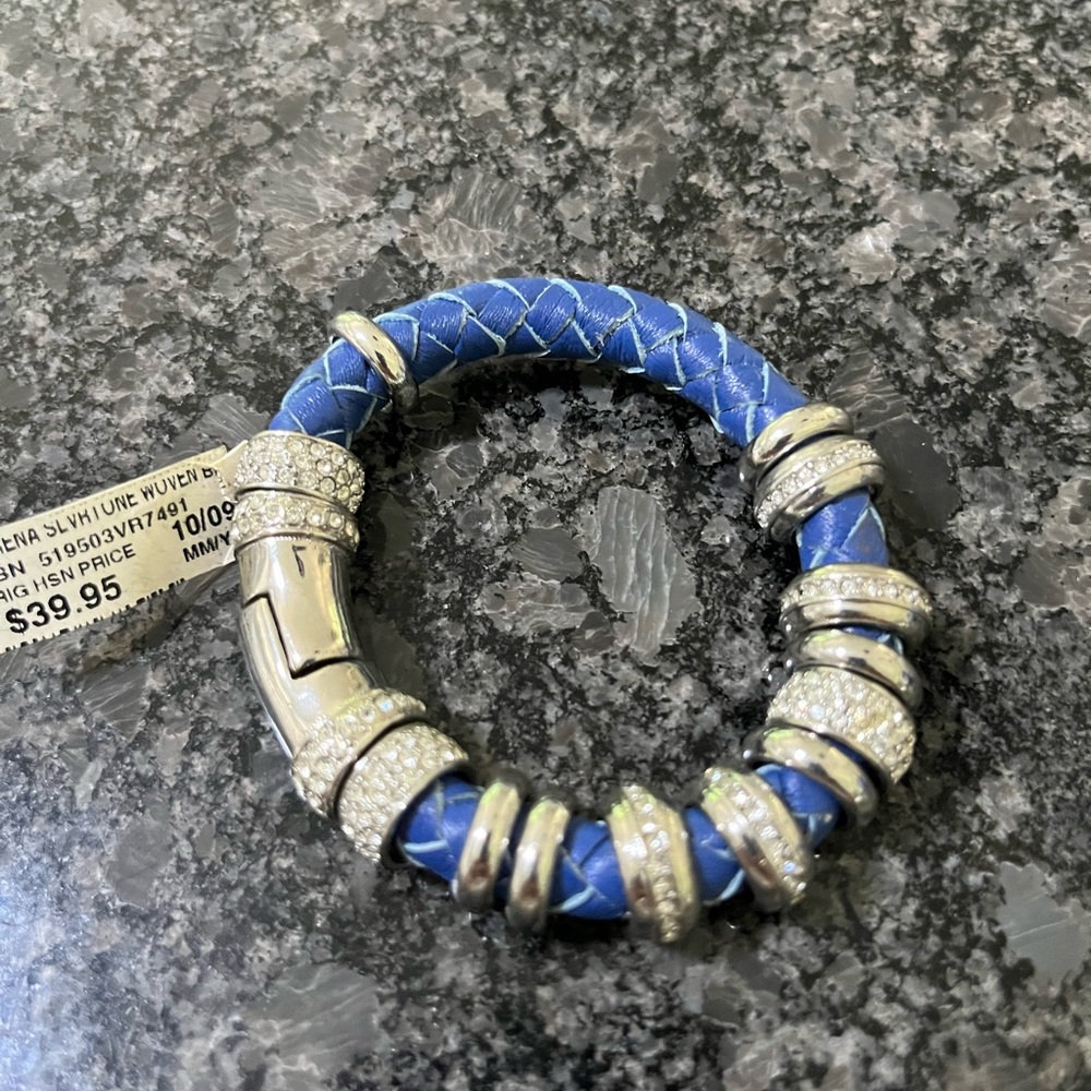Serena Williams Rings of Bling Bracelet Blue Silver